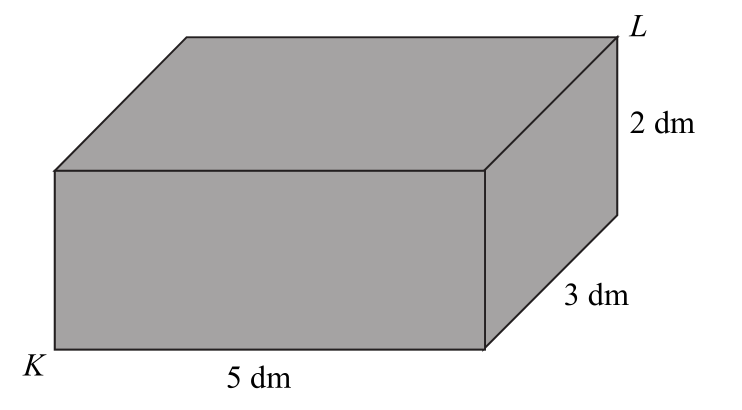 Prostopadłościan o bokach 5x3x2